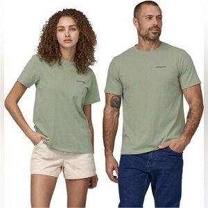 Patagonia Short Sleeve Tee in Light Sage Green